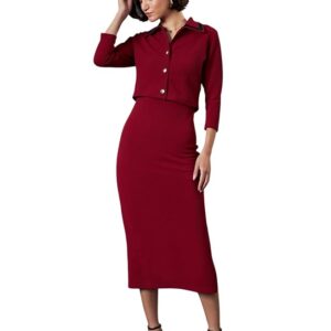 Women's Classic Women’s Shift Dress – Minimalist Design, Office & Formal Wear